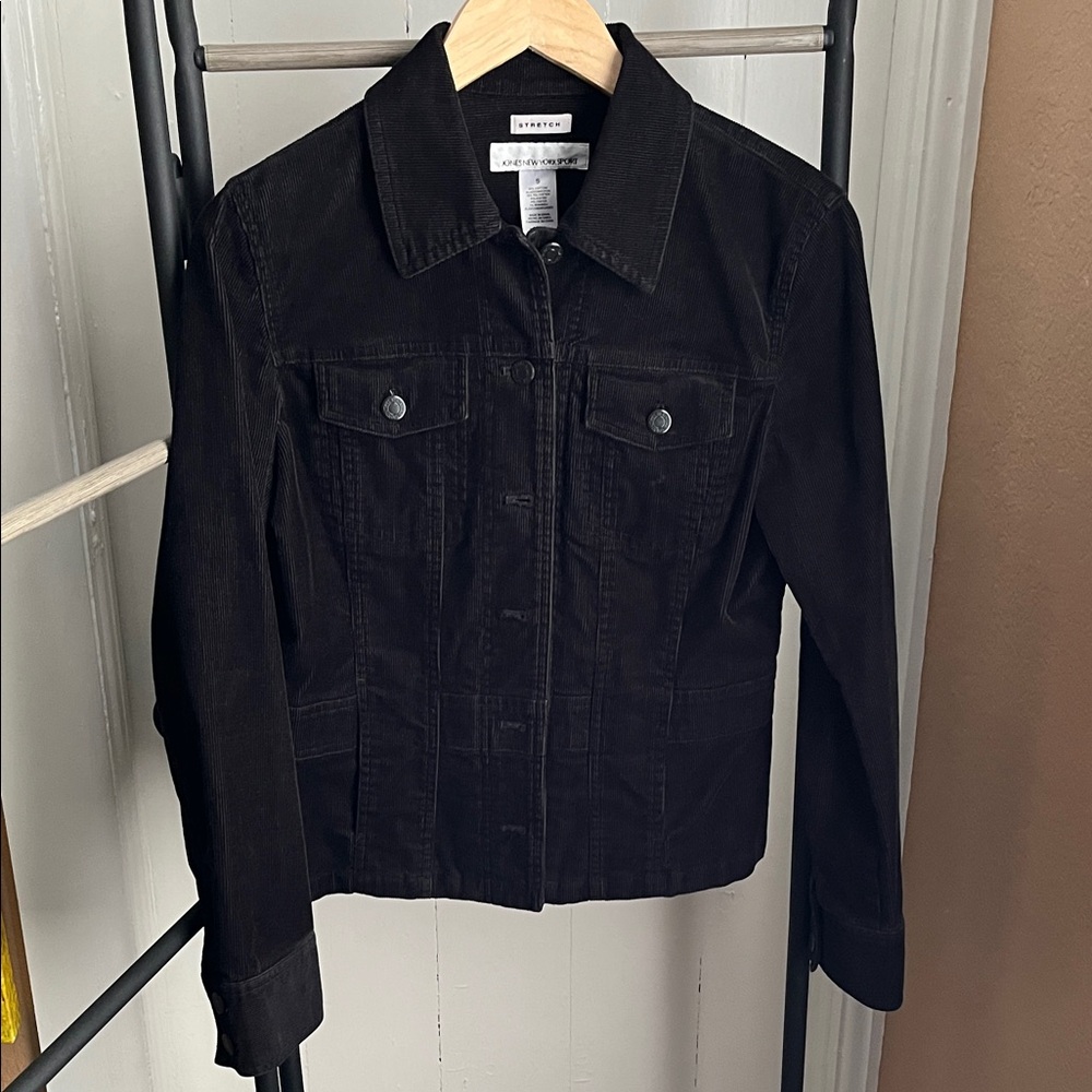 Jones New York Women's Black Corduroy Jacket